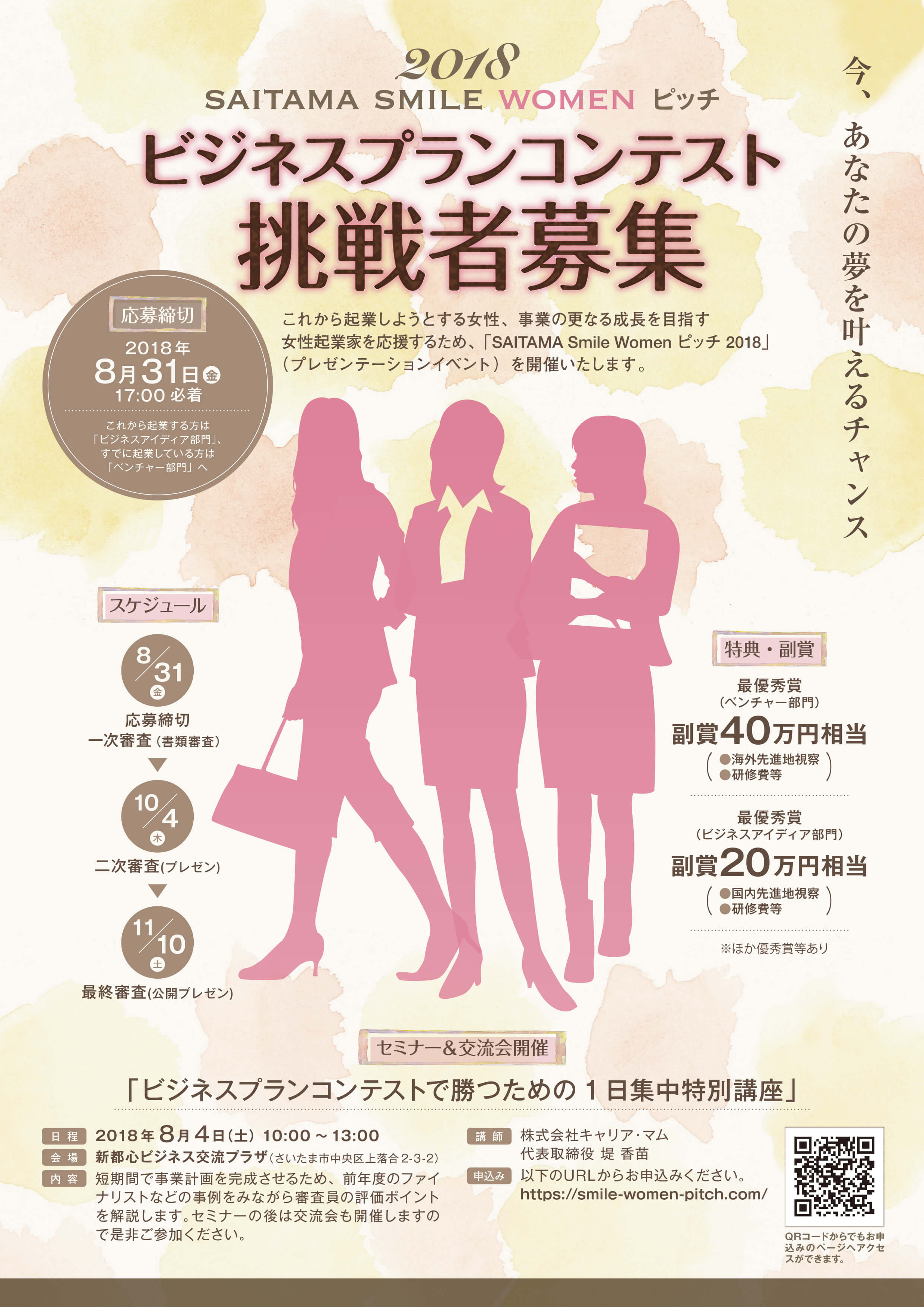 SAITAMA Smile Womenピッチ2018チラシ表